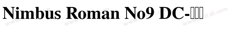 Nimbus Roman No9 DC字体转换